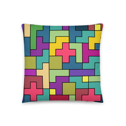 Tetris Throw Pillow